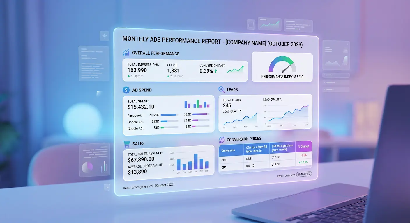 Monthly reporting